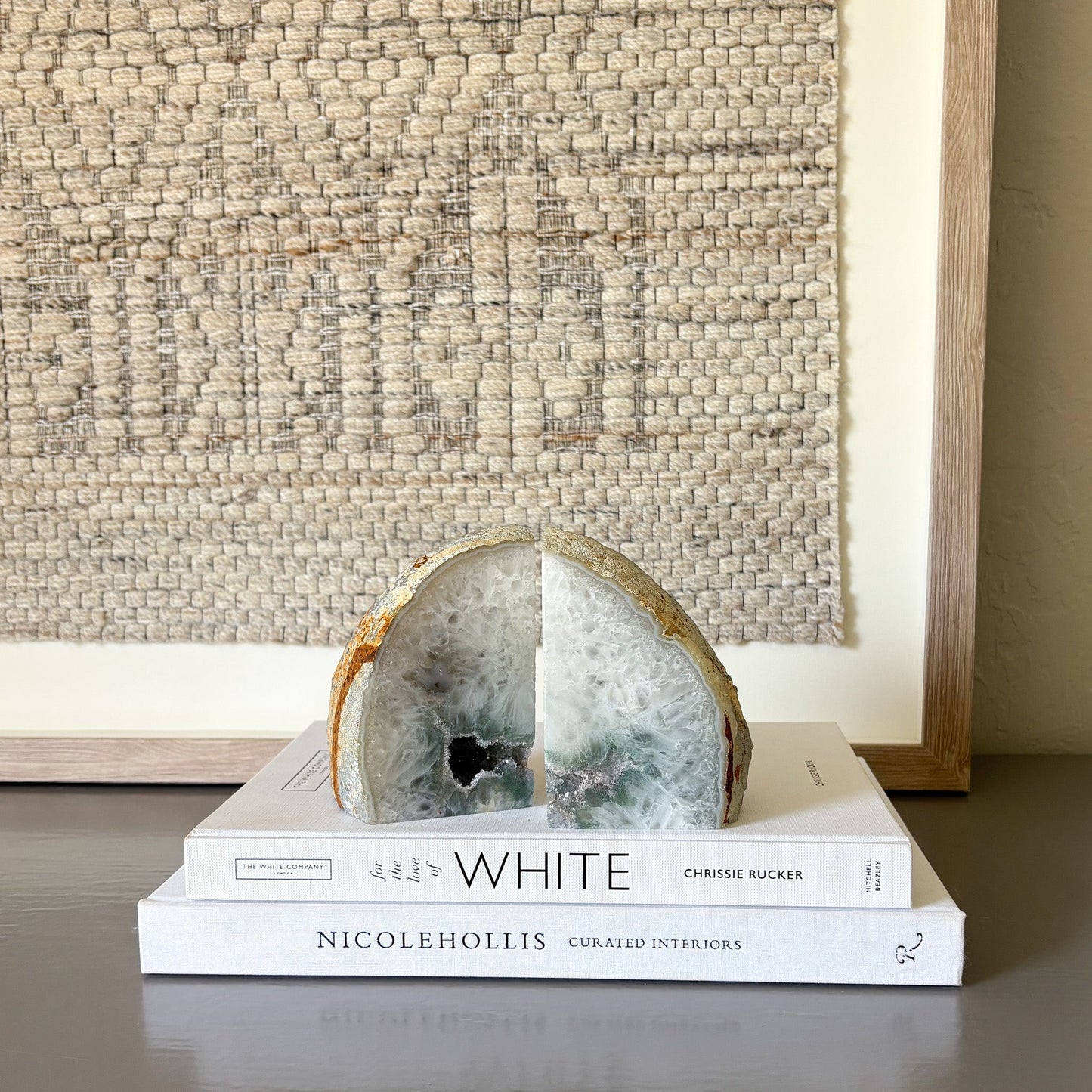 natural stone bookends