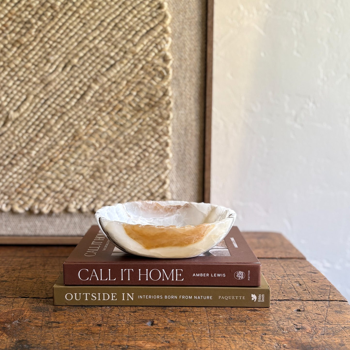 Mexican onyx stone bowl
