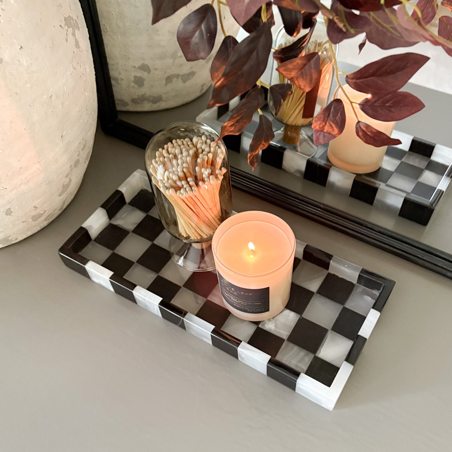 marble decorative tray