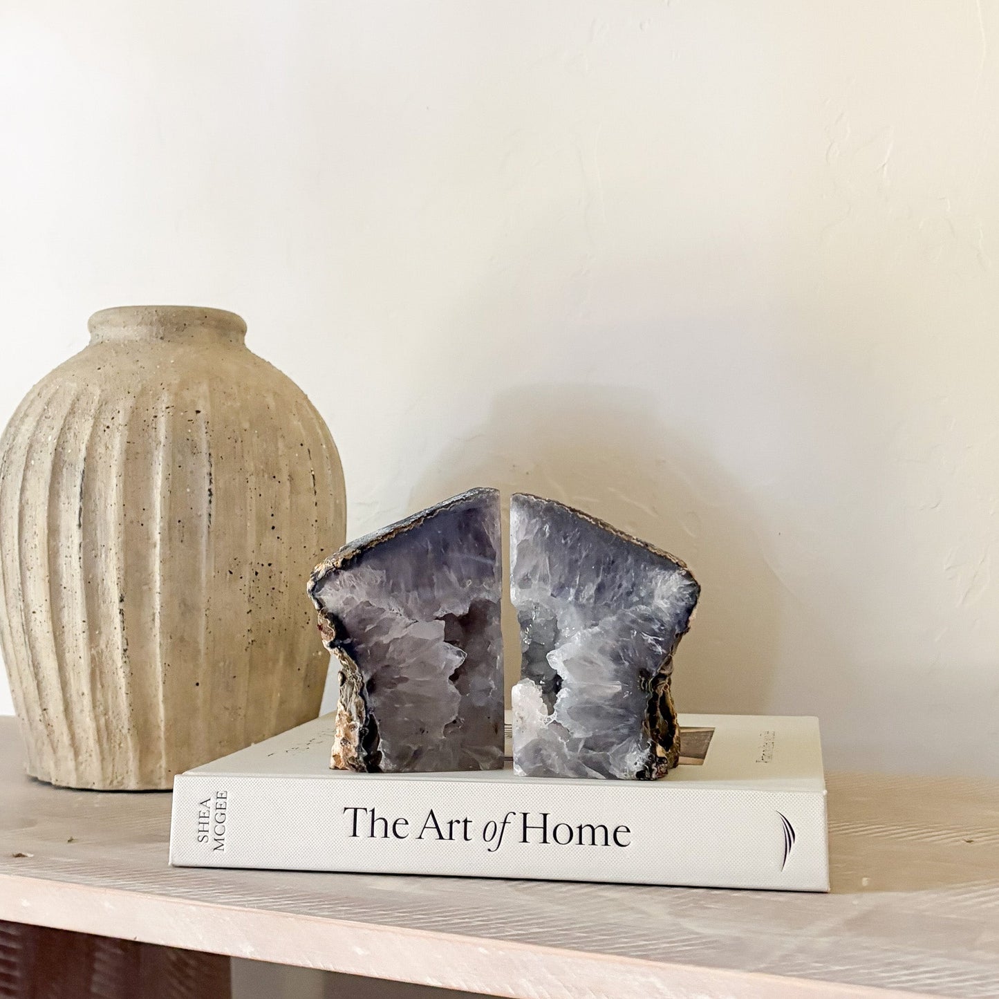 natural stone bookends