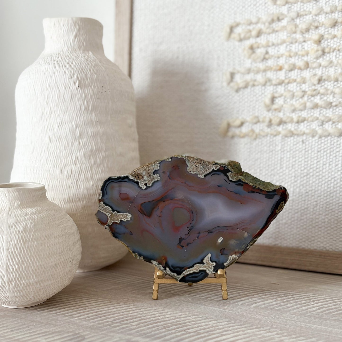 modern oganic home accents, natural stone decor