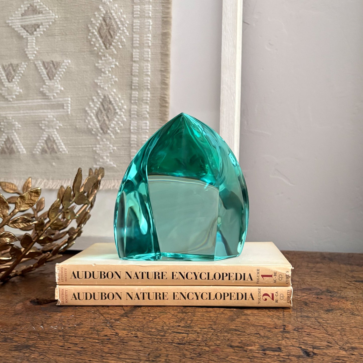 modern green glass decor