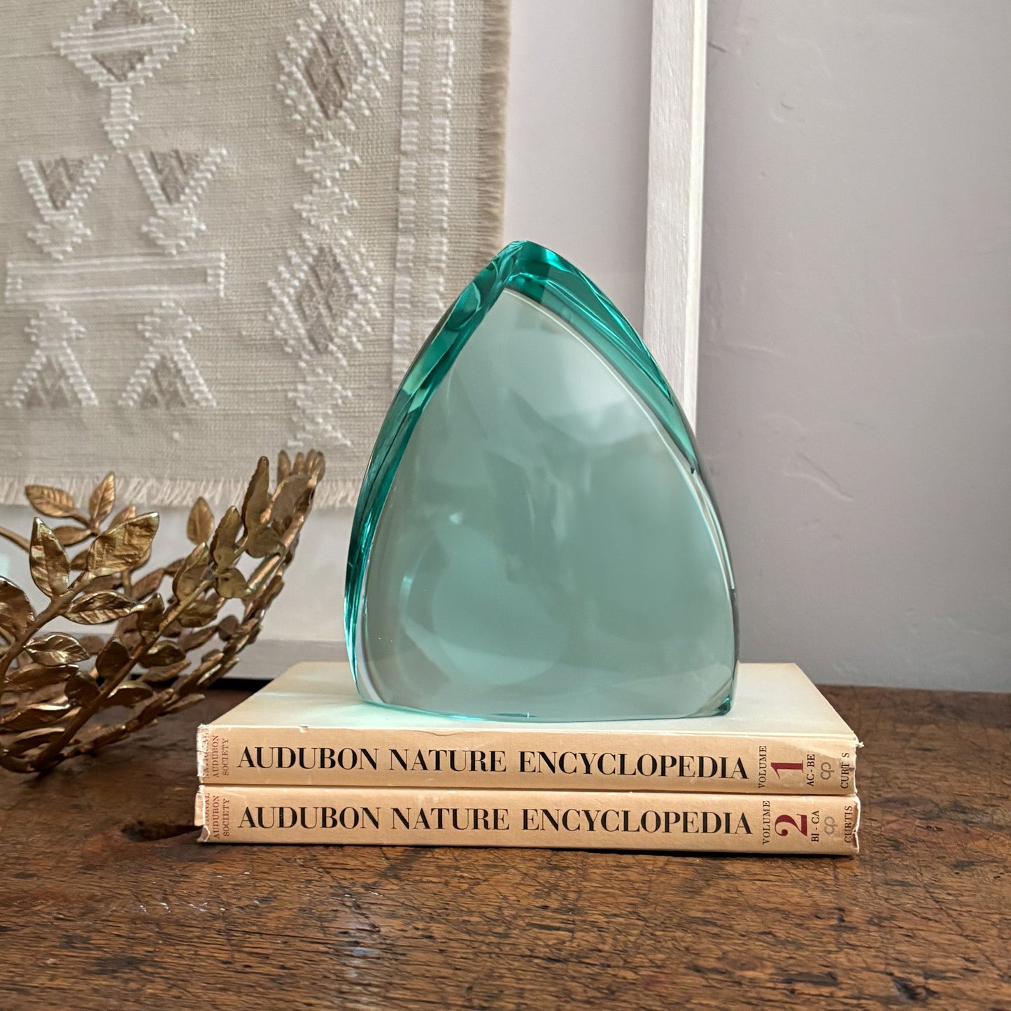 green glass home decor