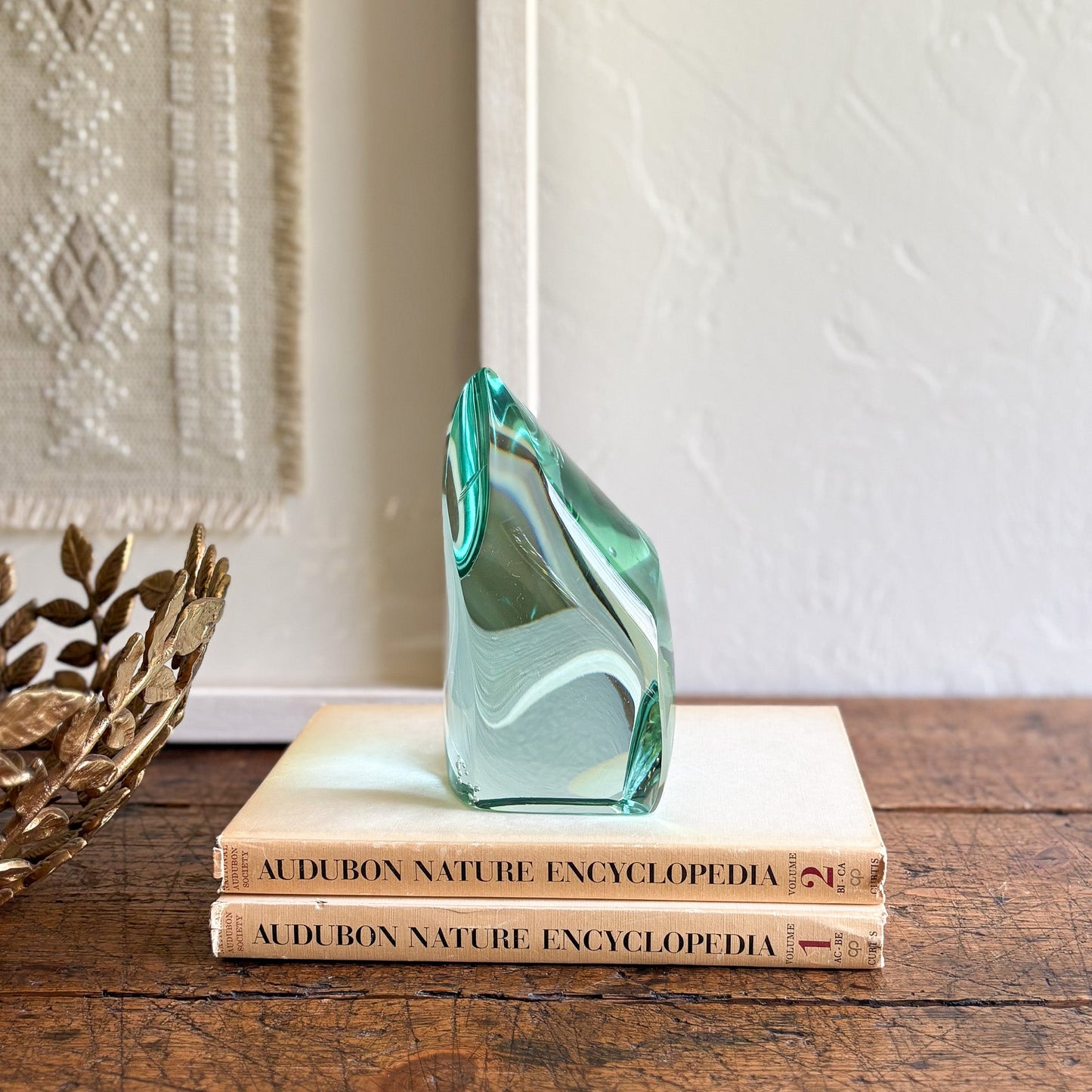 green glass home accents