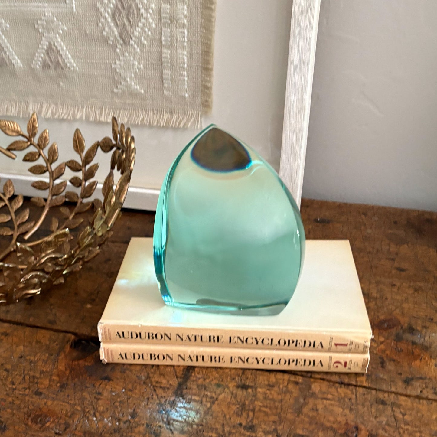 modern green glass home accents