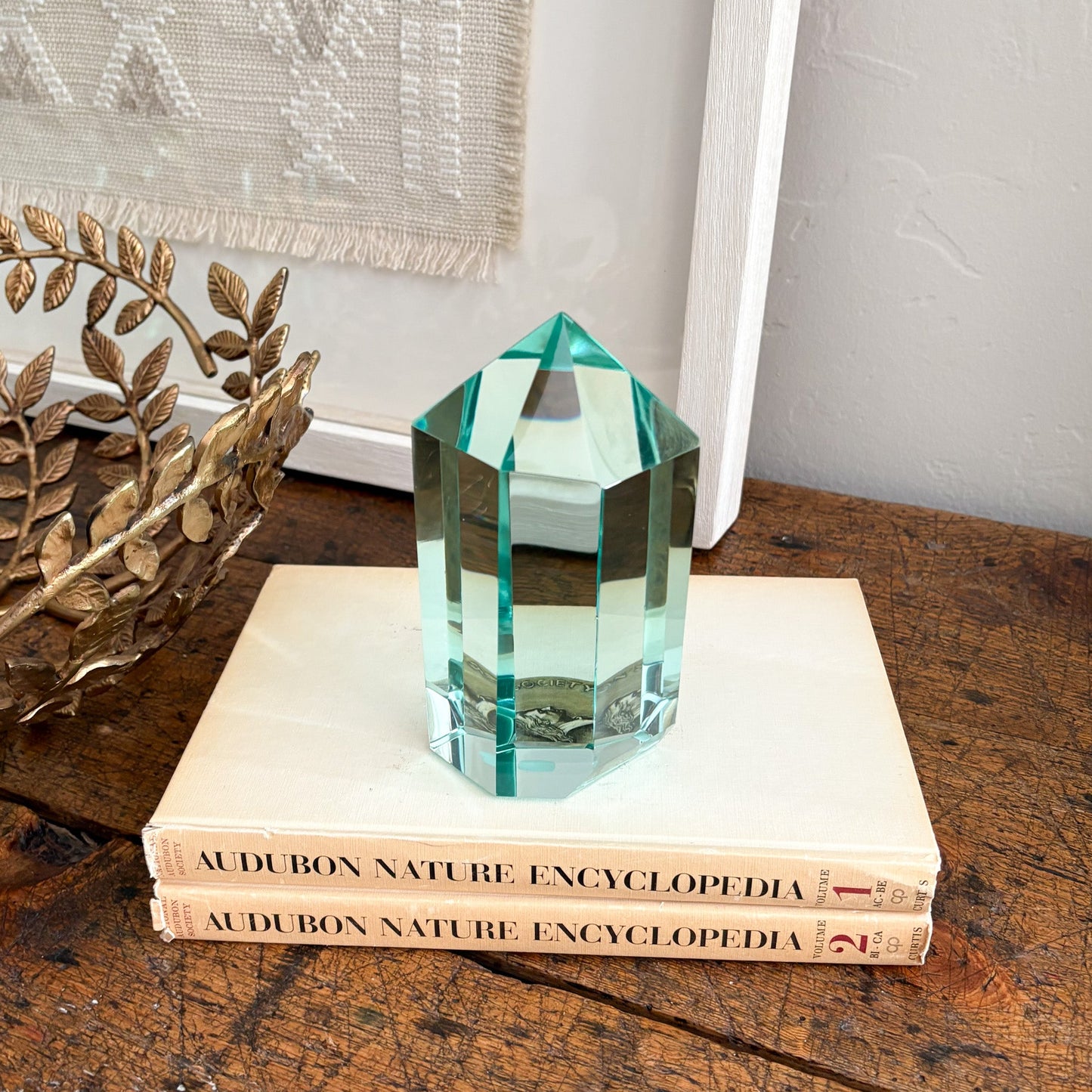 modern green glass home accents