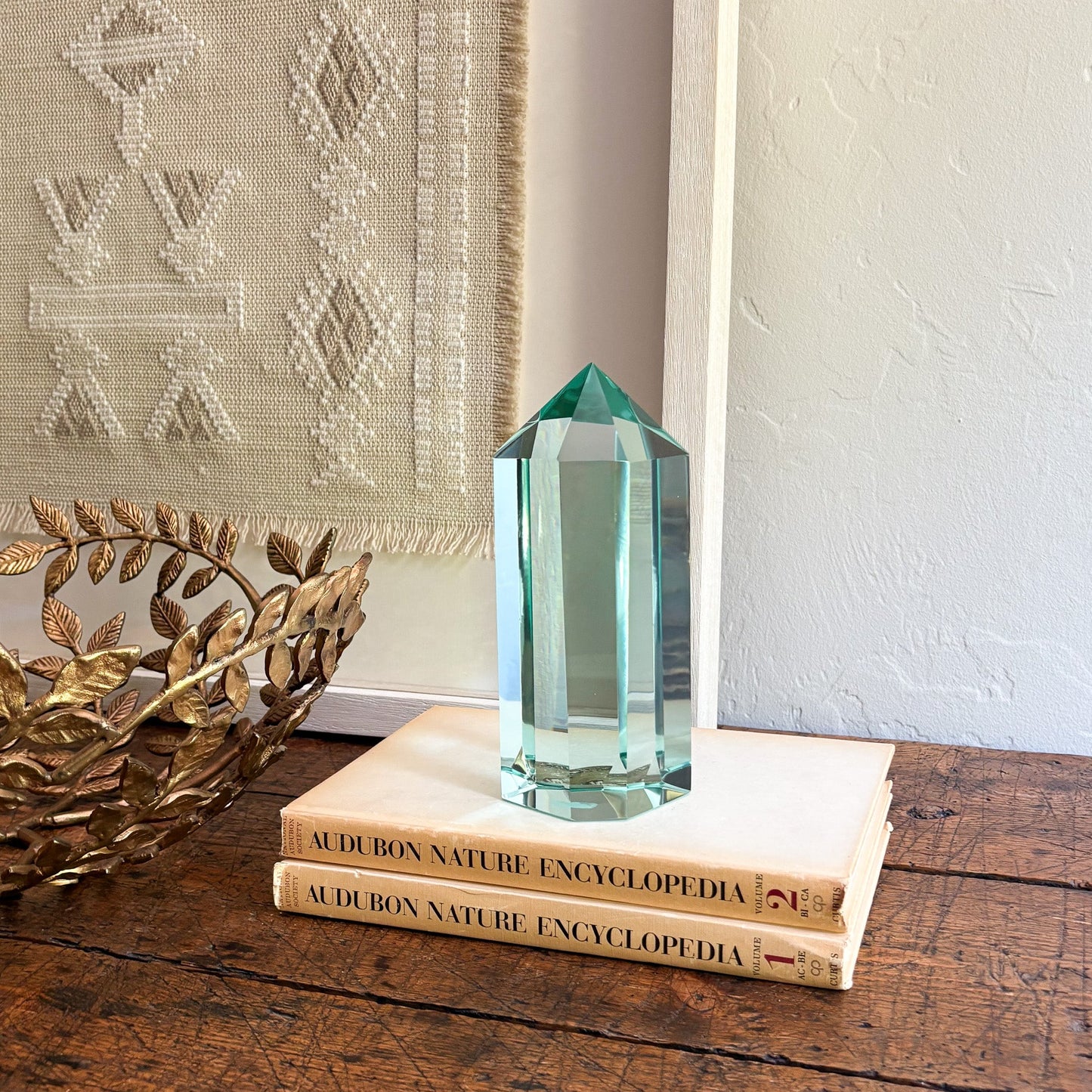 modern green glass decor