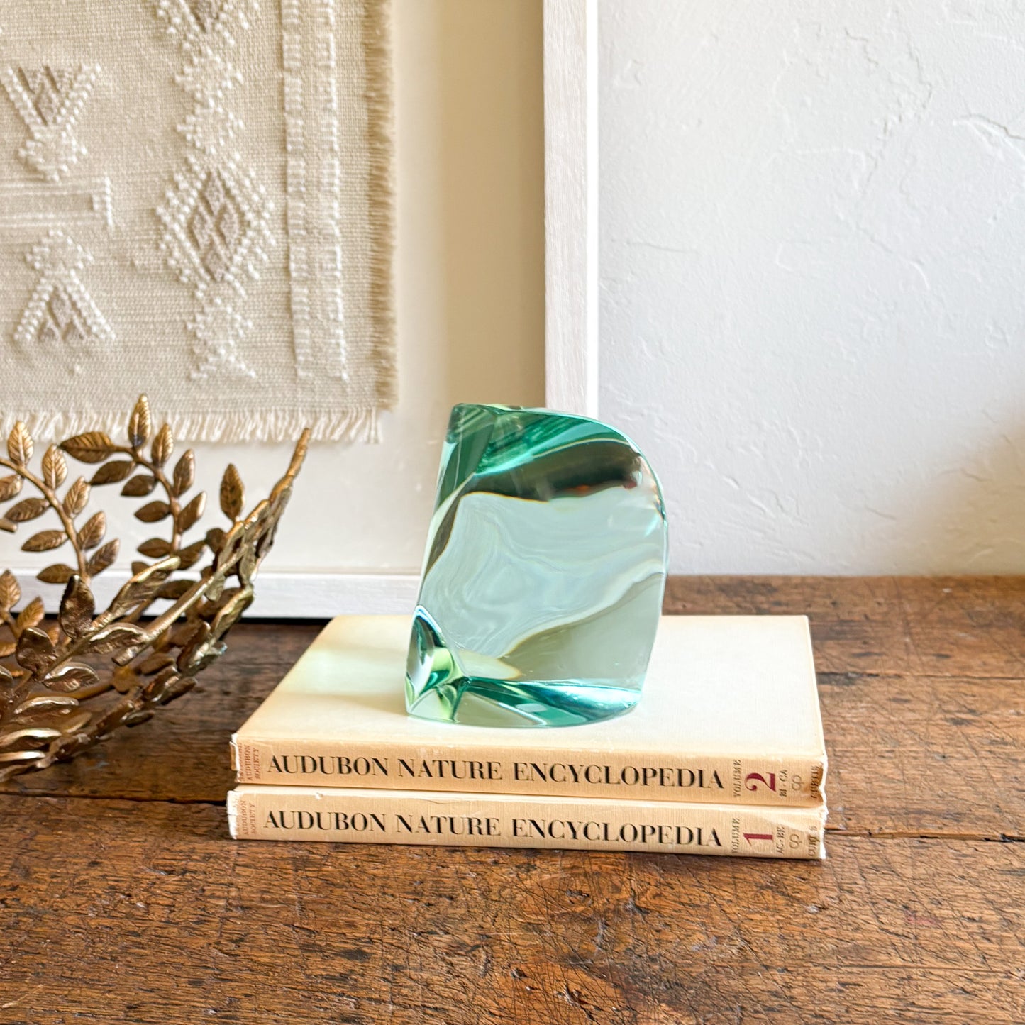 green glass home accents