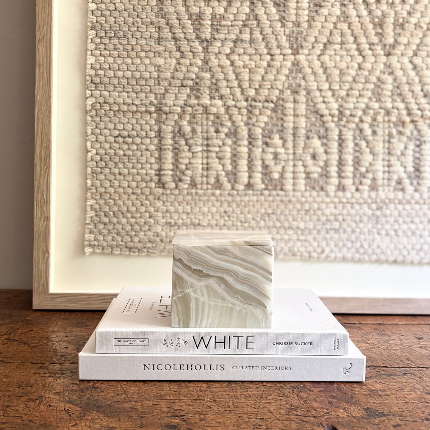 grey and white onyx jewelry box