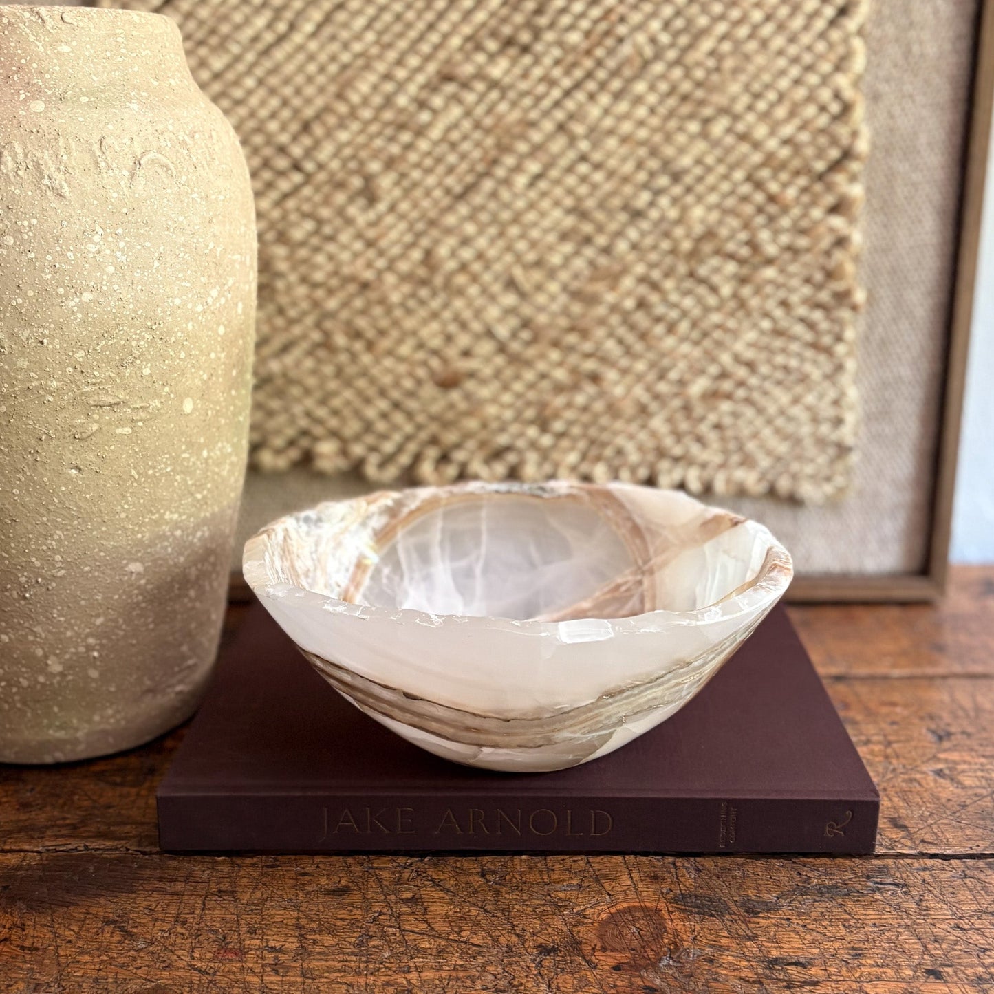 natural mexican onyx stone bowl