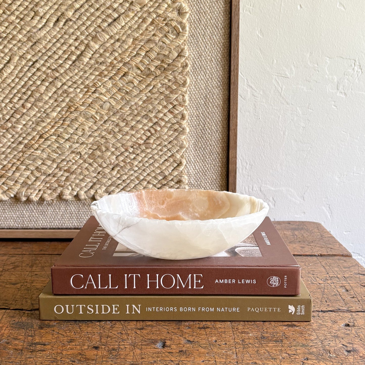 neutral onyx stone bowl