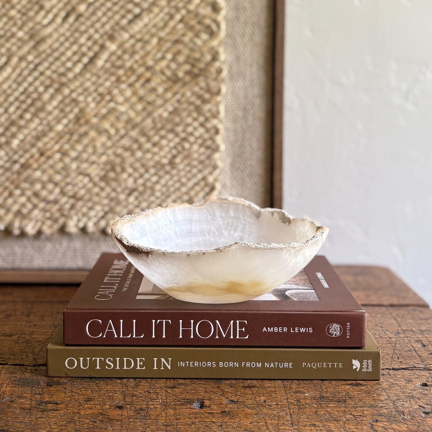 beige onyx bowl