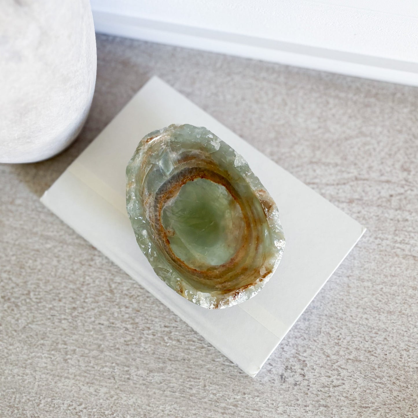 Hand Carved Small Blue Onyx Dish
