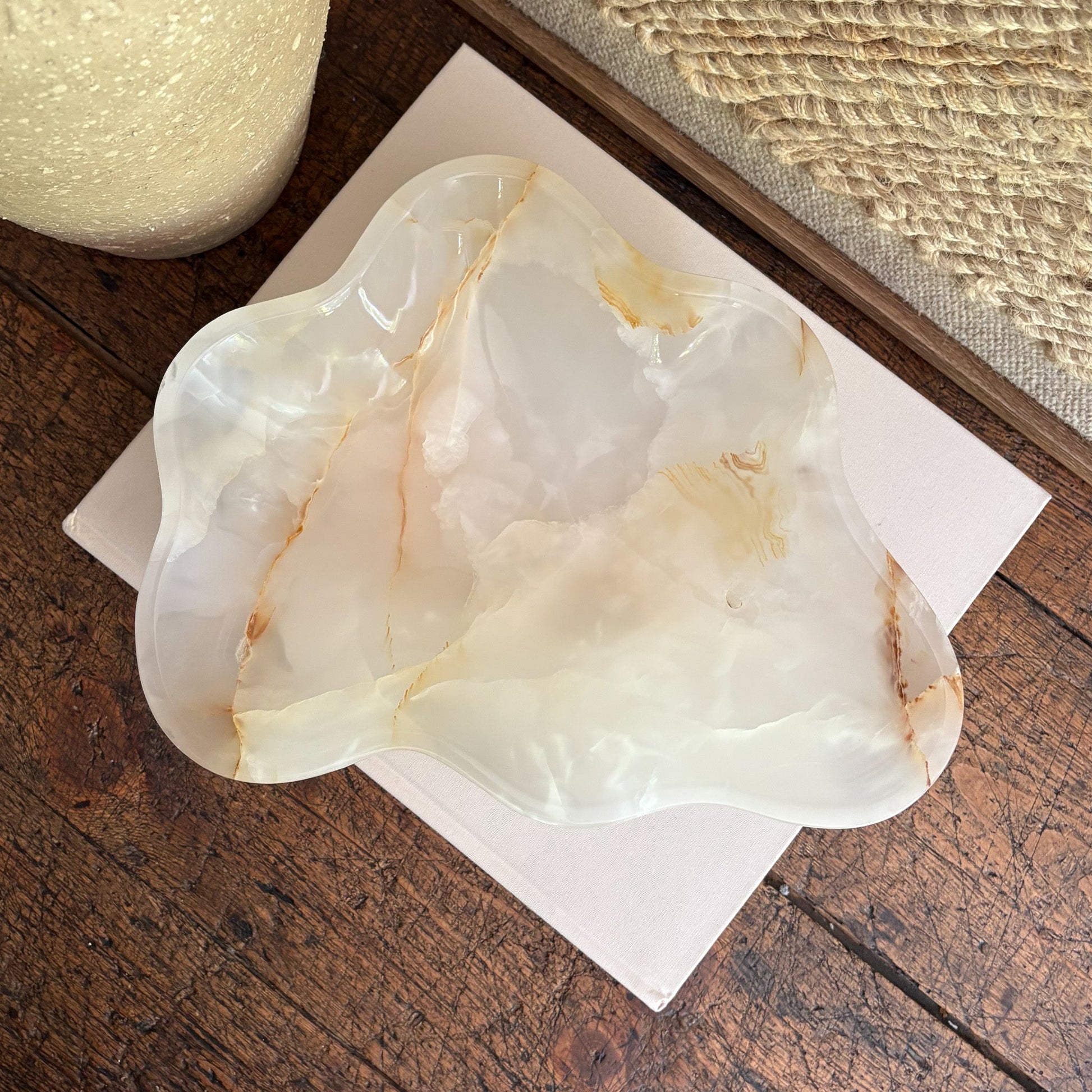 onyx coffee table bowl