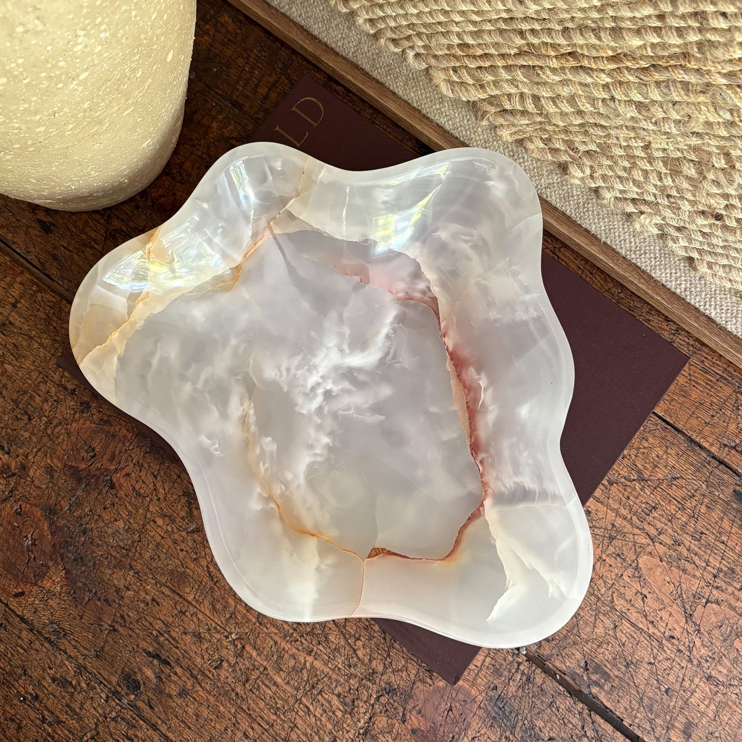 onyx coffee table bowl