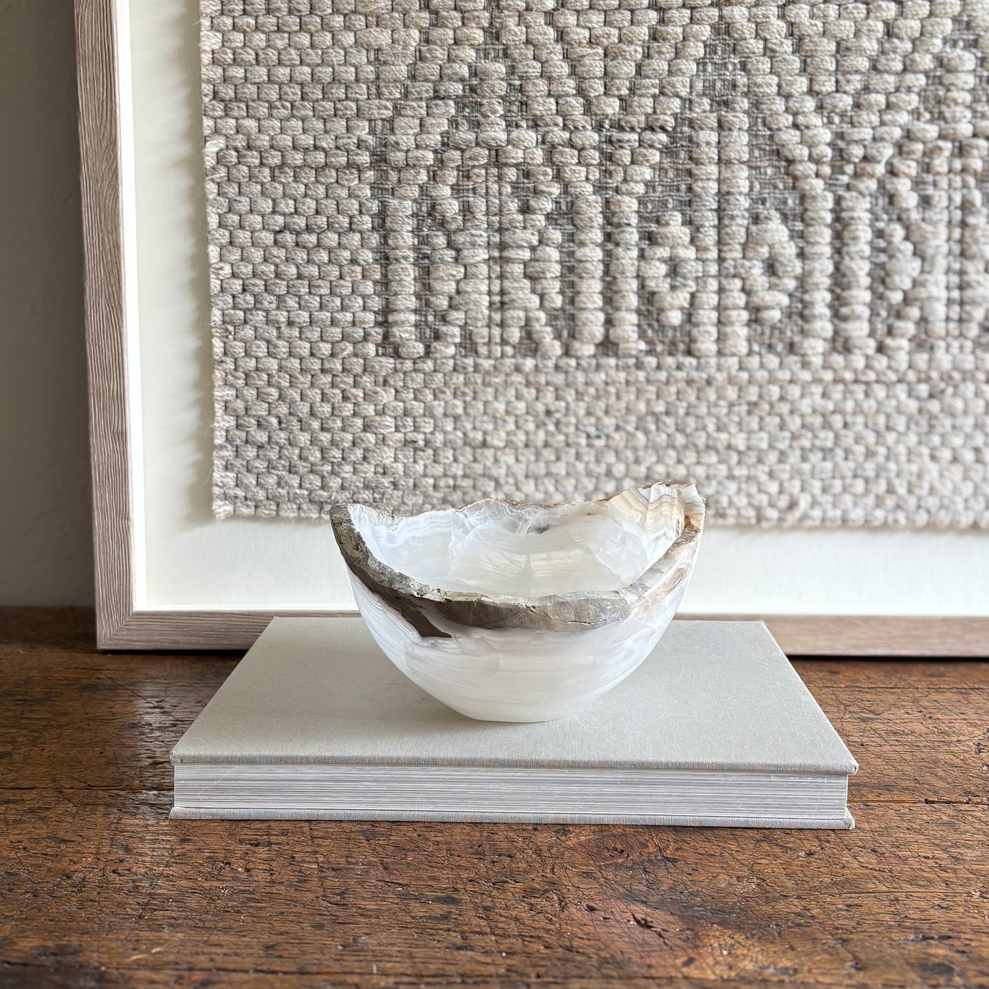 mexican onyx stone bowl, natural home decor