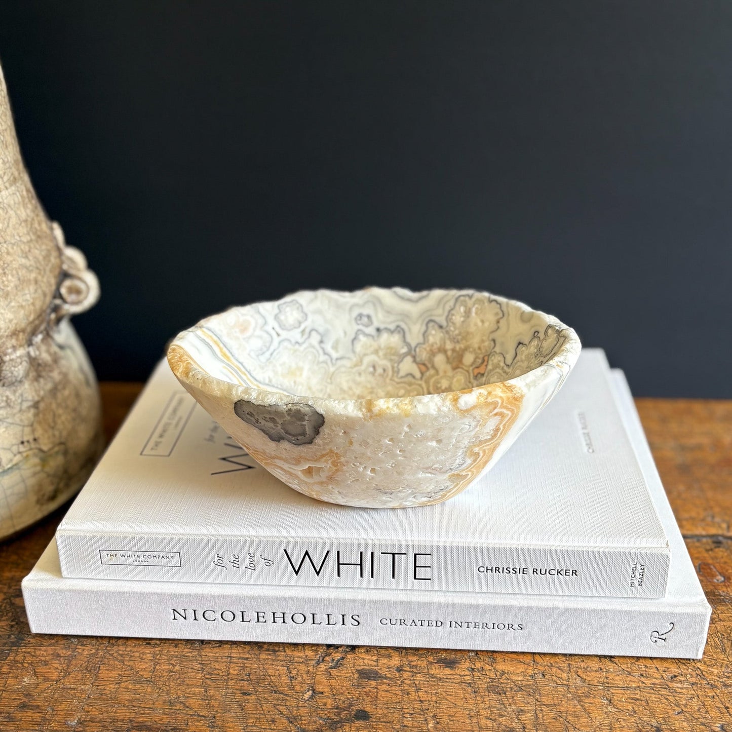 natural zebra onyx bowl