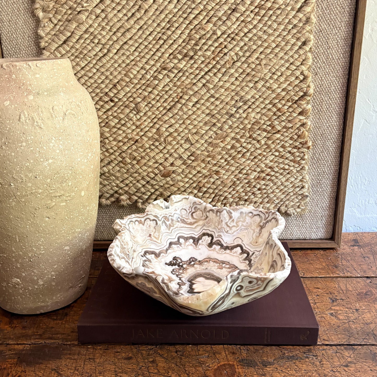 natural mexican zebra onyx bowl