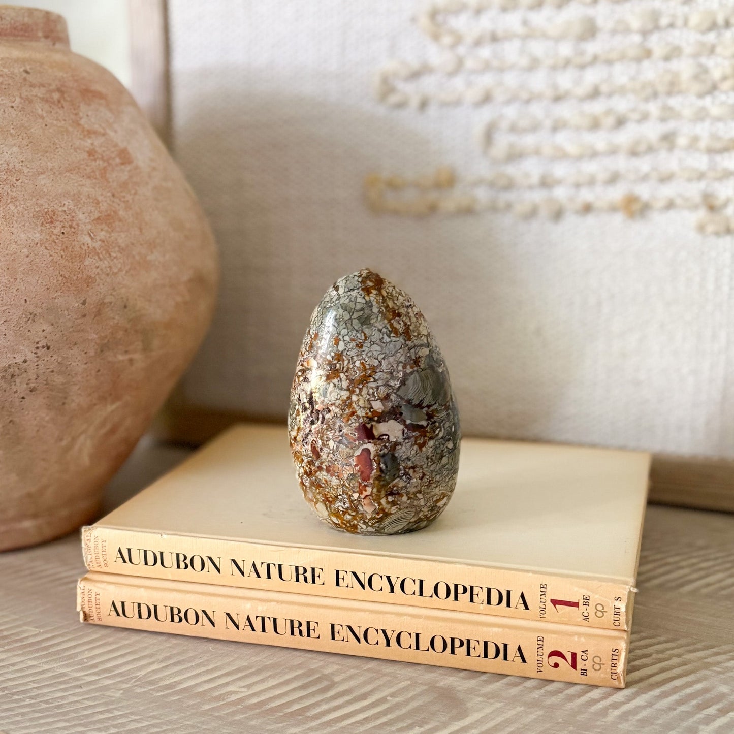 organic home decor, decorative jasper statue