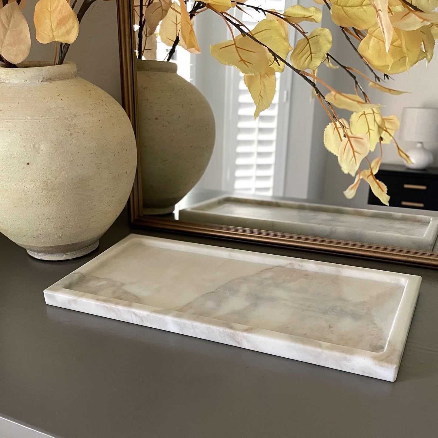 decorative marble tray, marble home accents