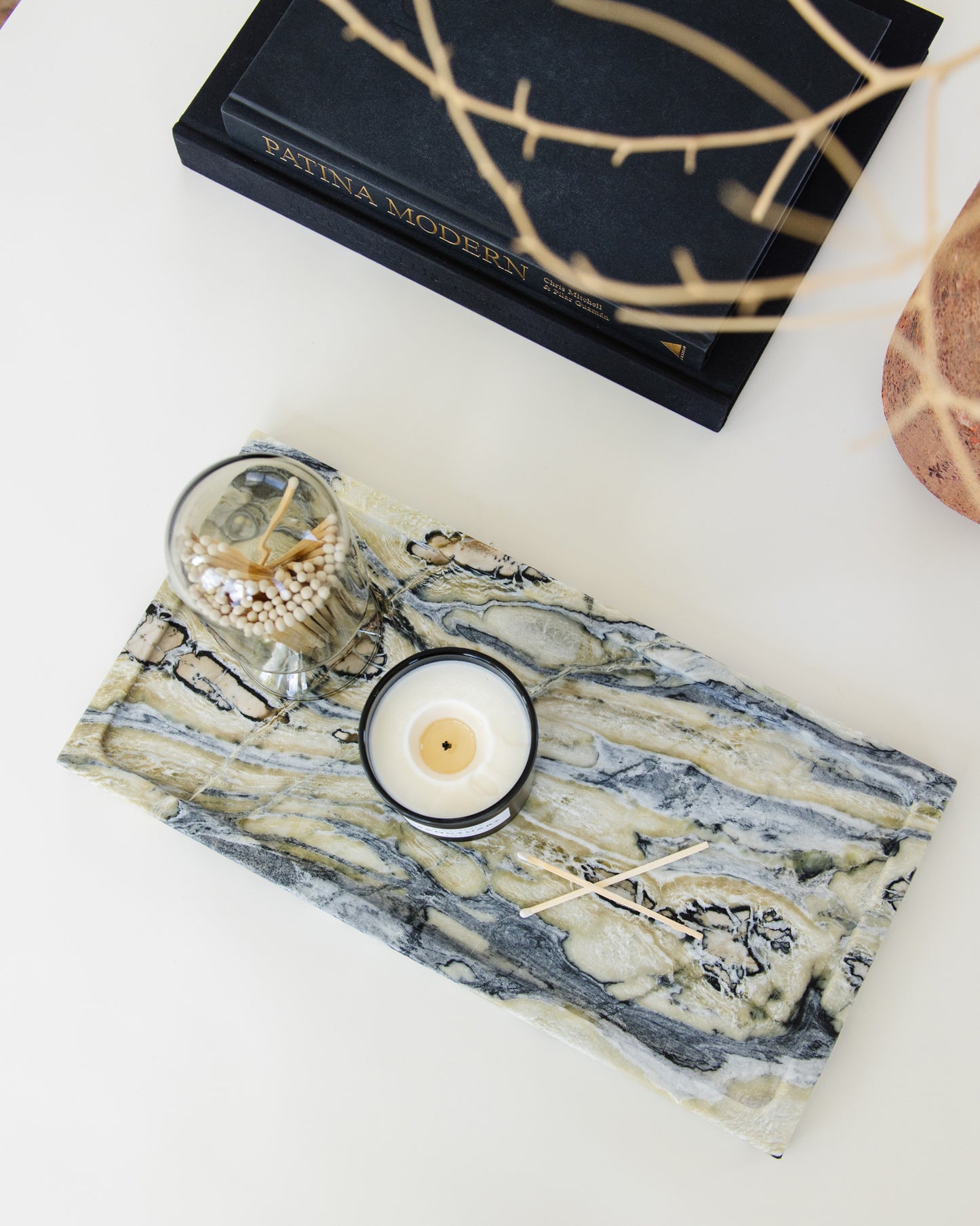 Large Twilight Marble Tray