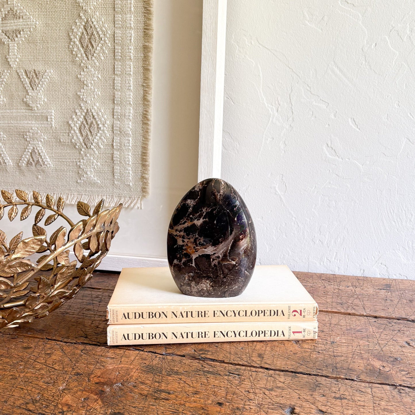 decorative black opal statue