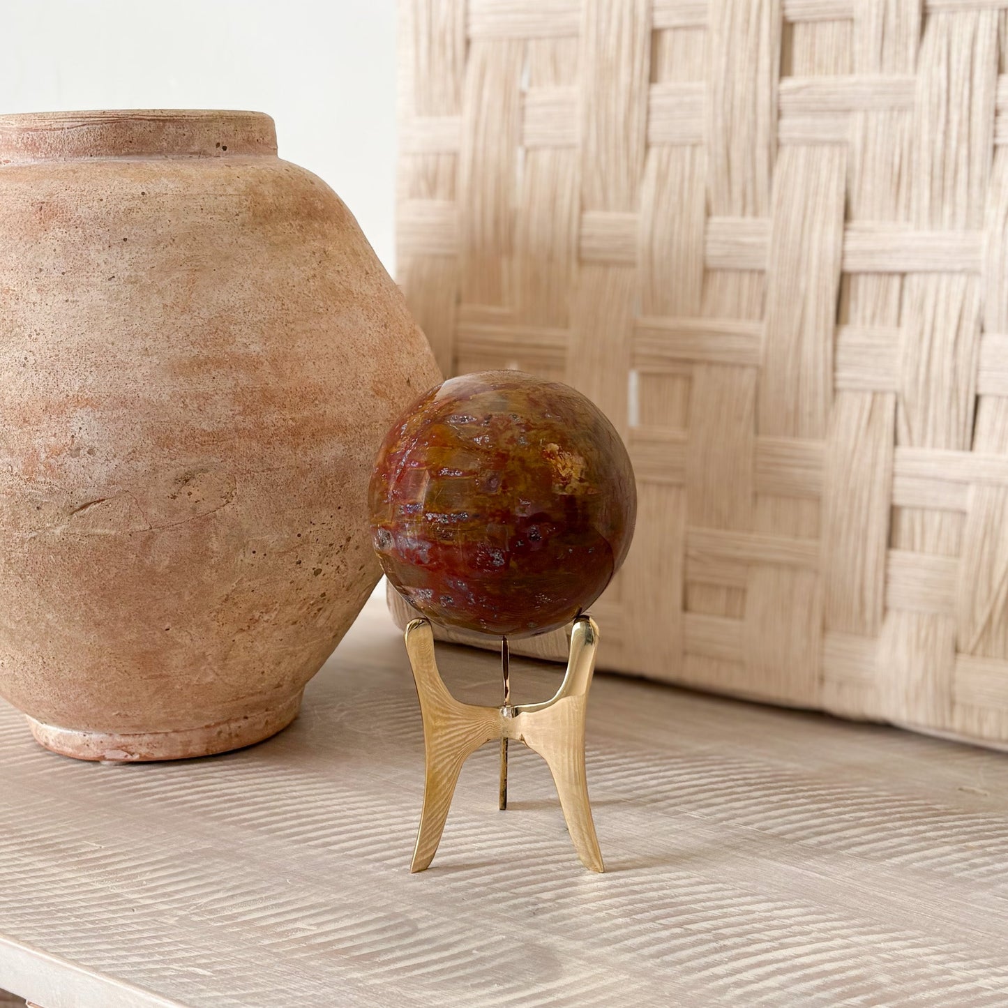 petrified wood decorative object