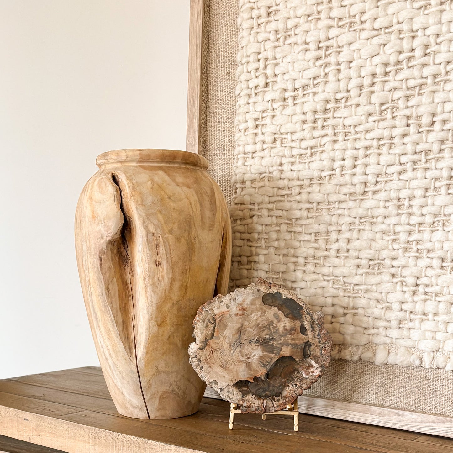 One-of-a-kind Madagascar petrified wood slab fossil – exact piece shown