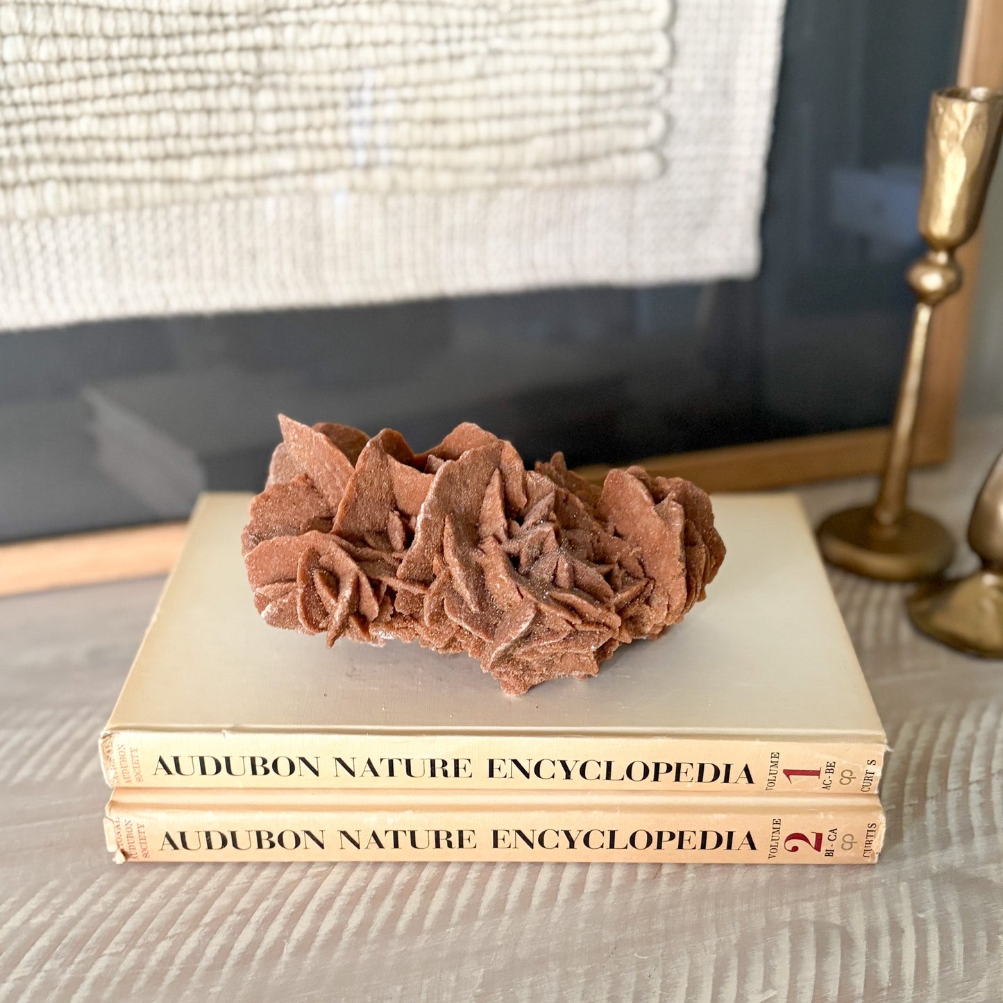 organic home accents, decorative moroccan rose rock