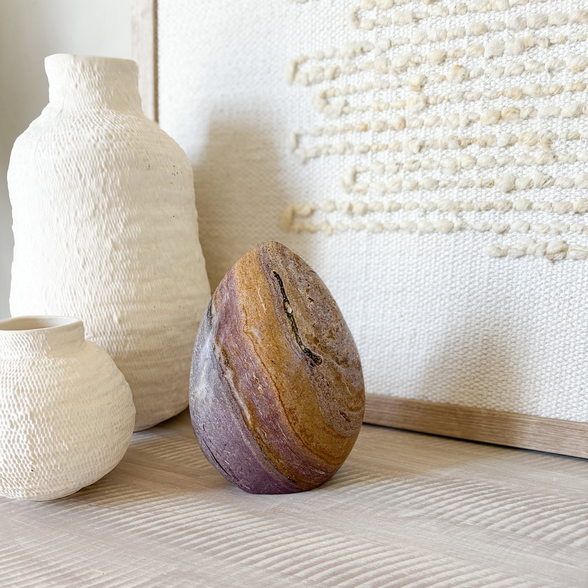 madagascar jasper crystal decor, modern rustic home accents