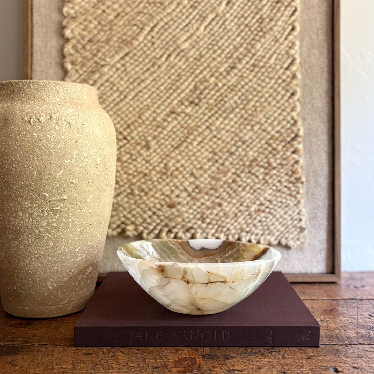 Earth tone onyx bowl