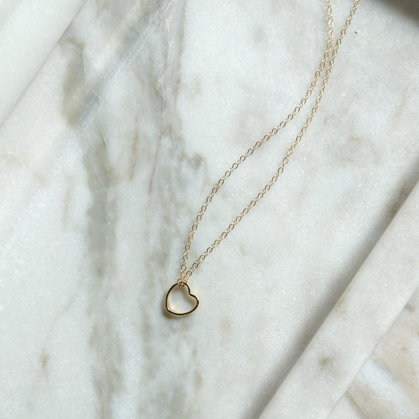heart layering necklace, gold layering necklace, boho necklace