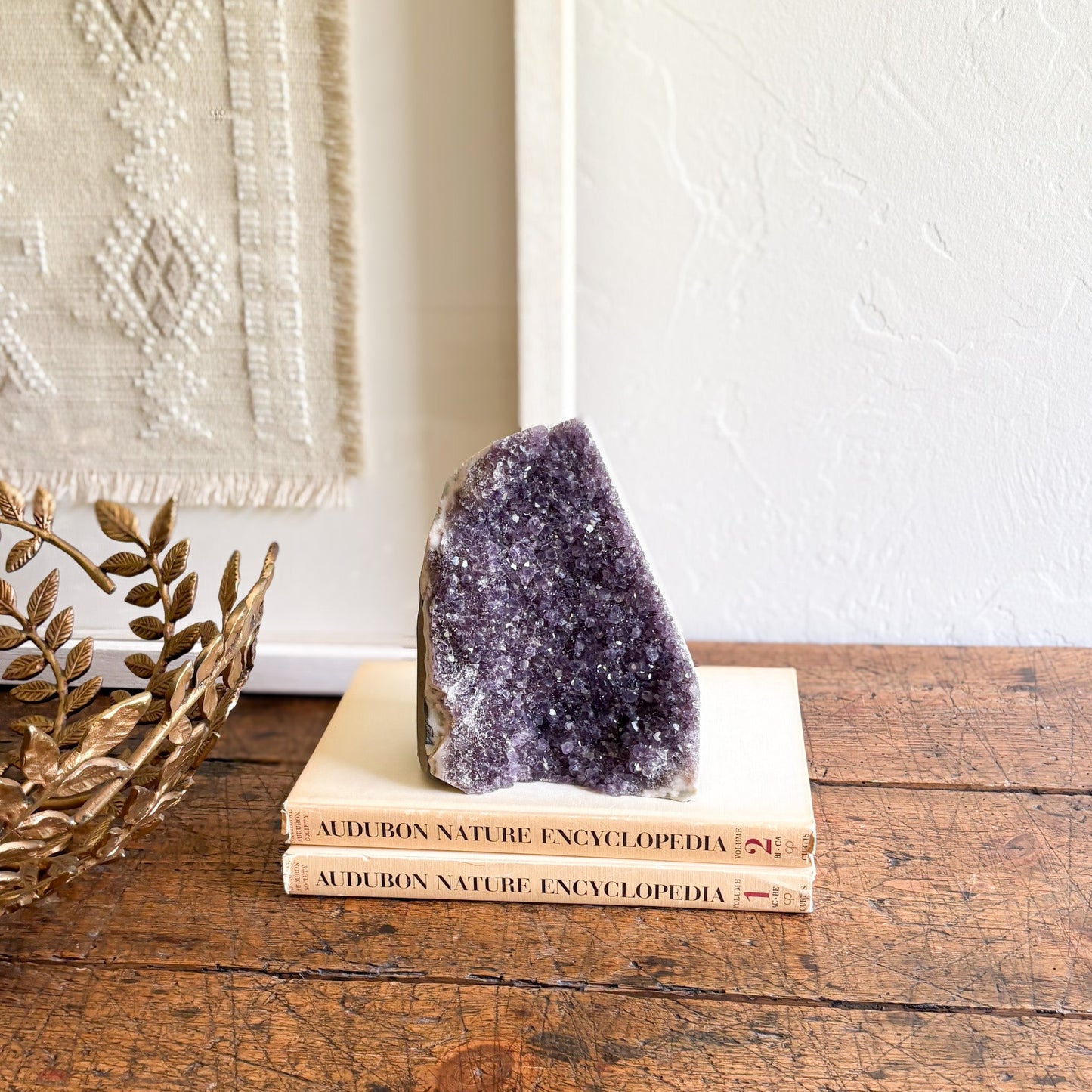 decorative brazilian amethyst crystal statue