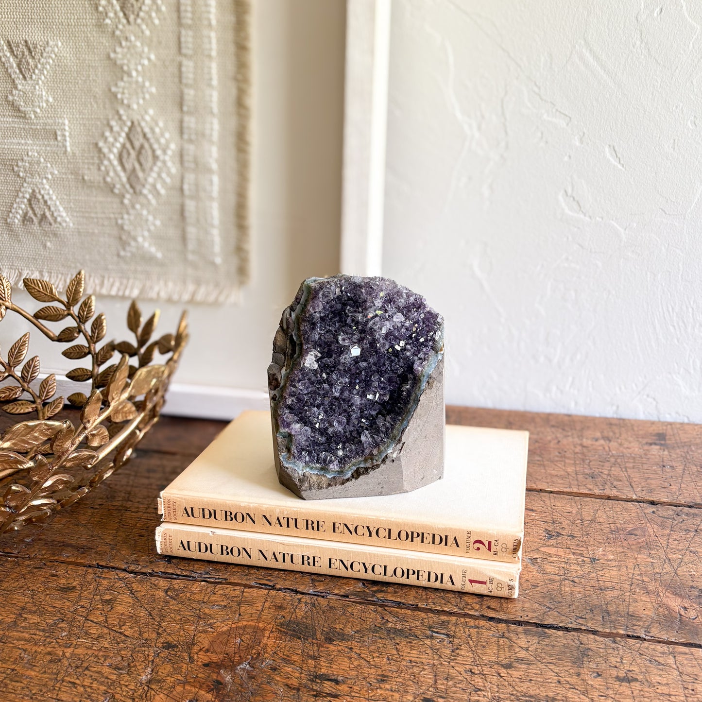 decorative amethyst crystal statue