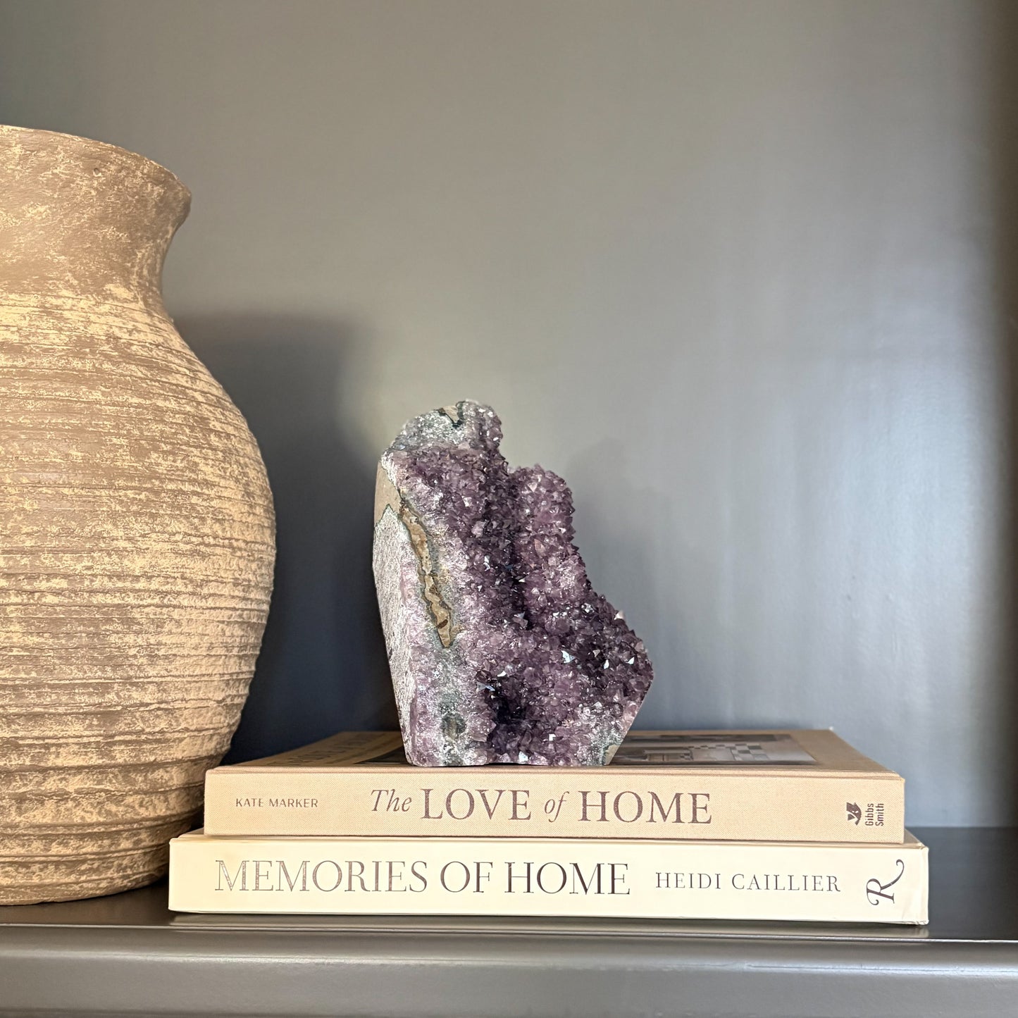 decorative amethyst crystal cluster