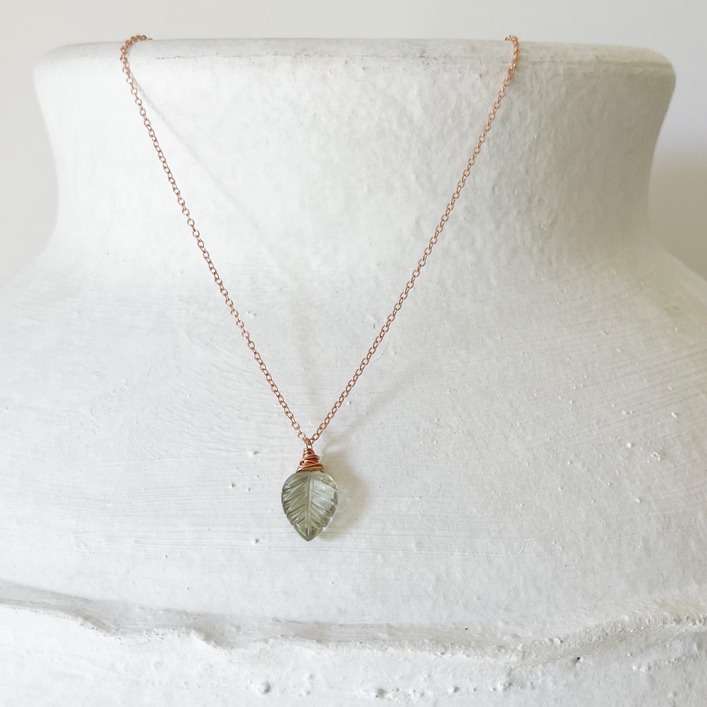 modern minimalist gemstone necklace