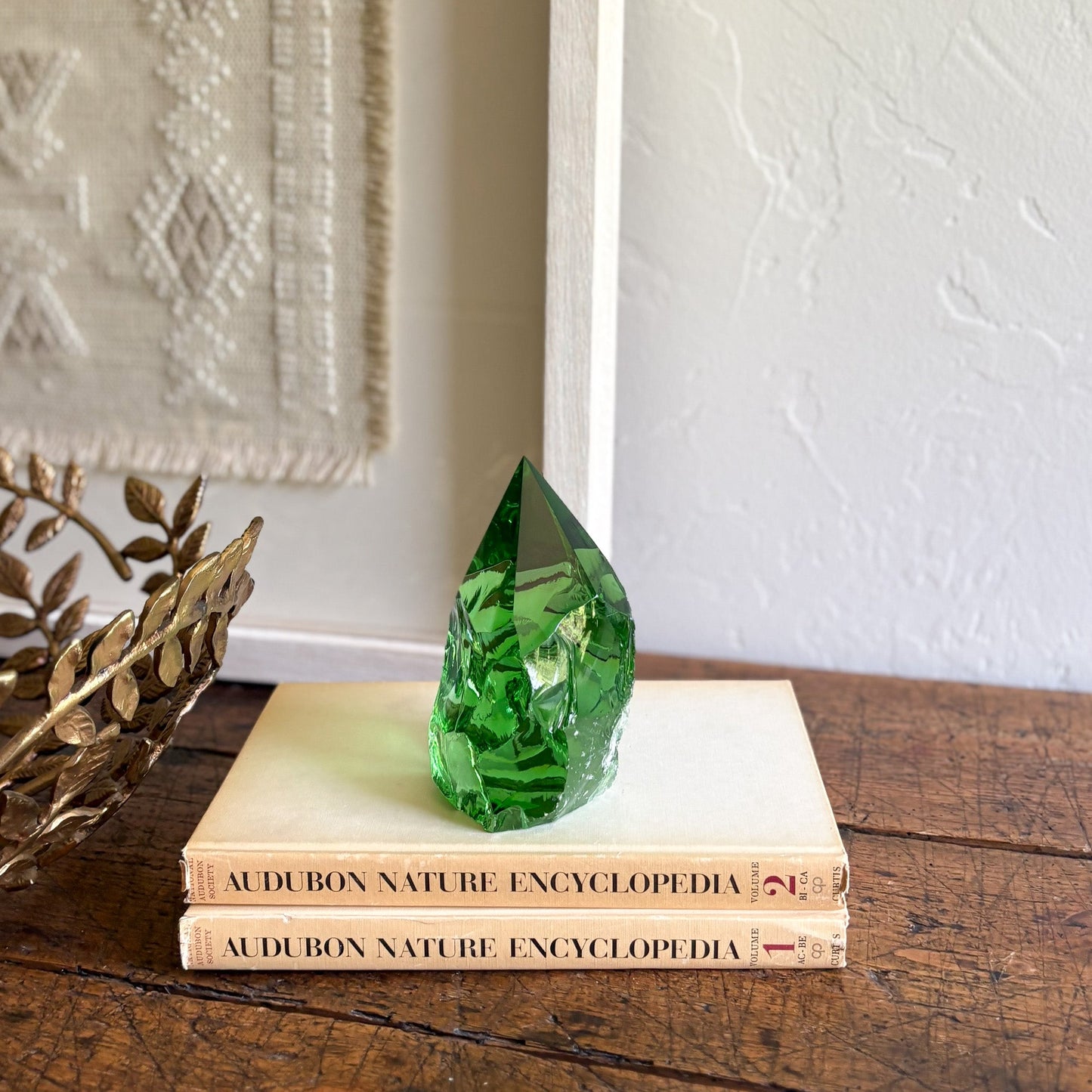 green glass decor