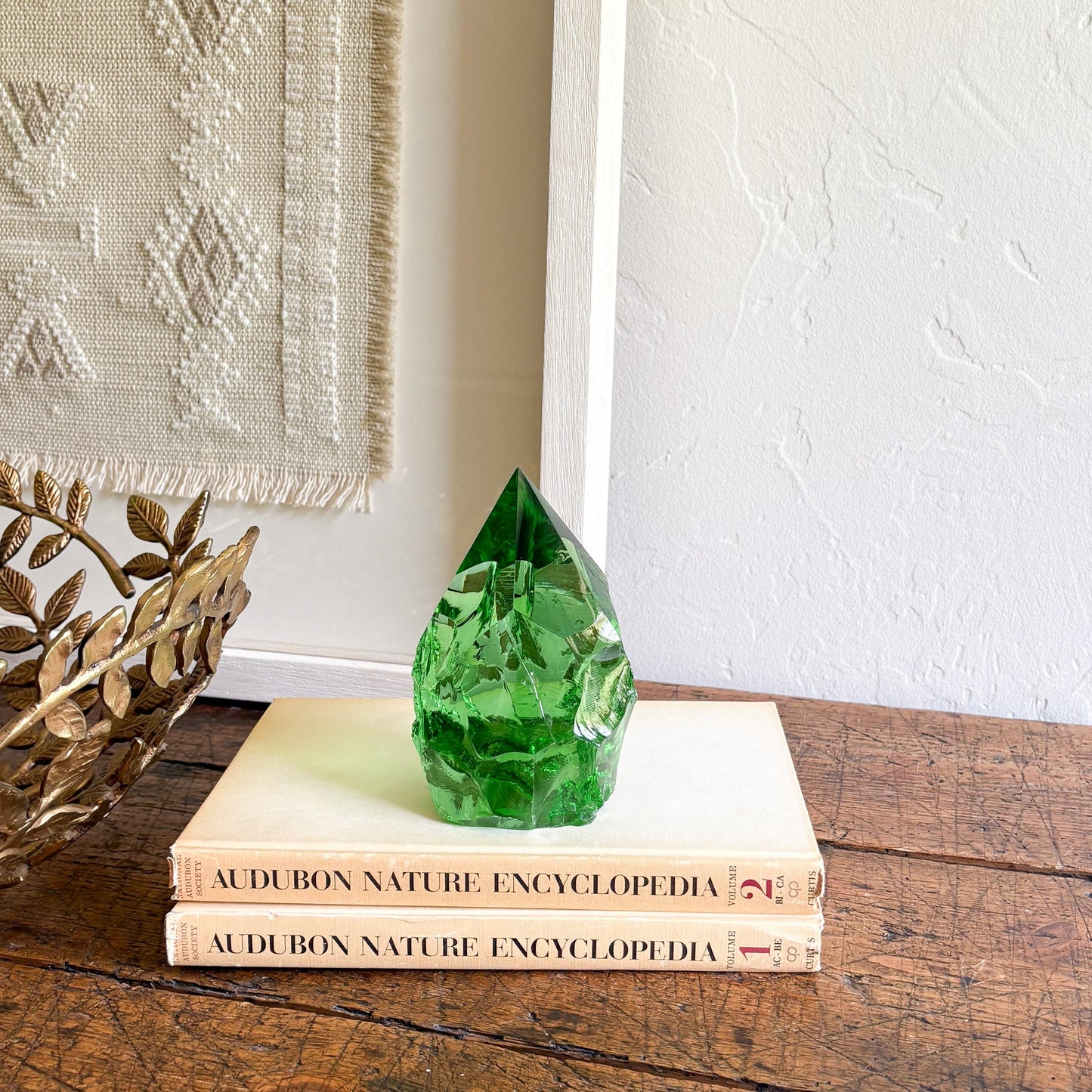 modern green glass home decor