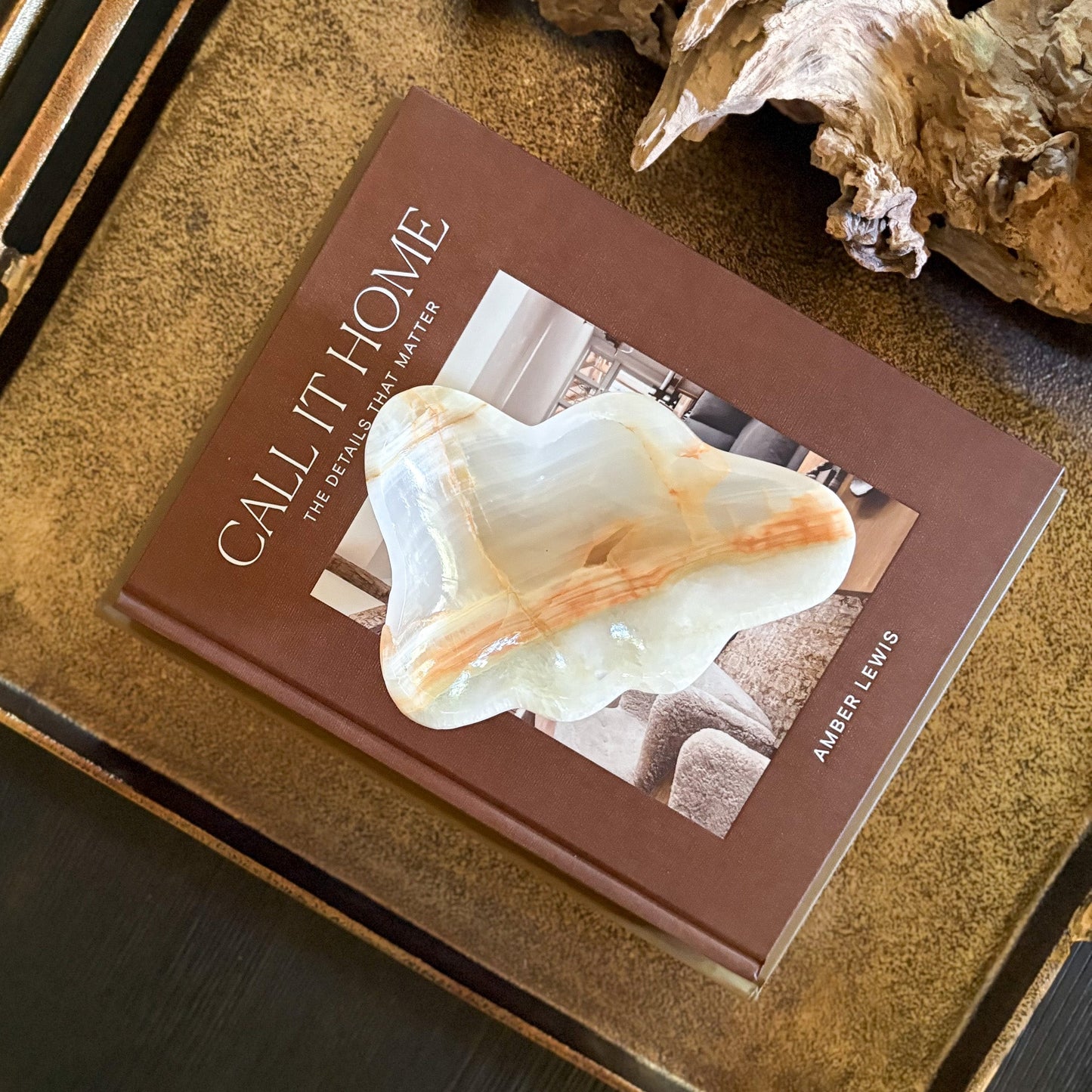 Scalloped Onyx Dish