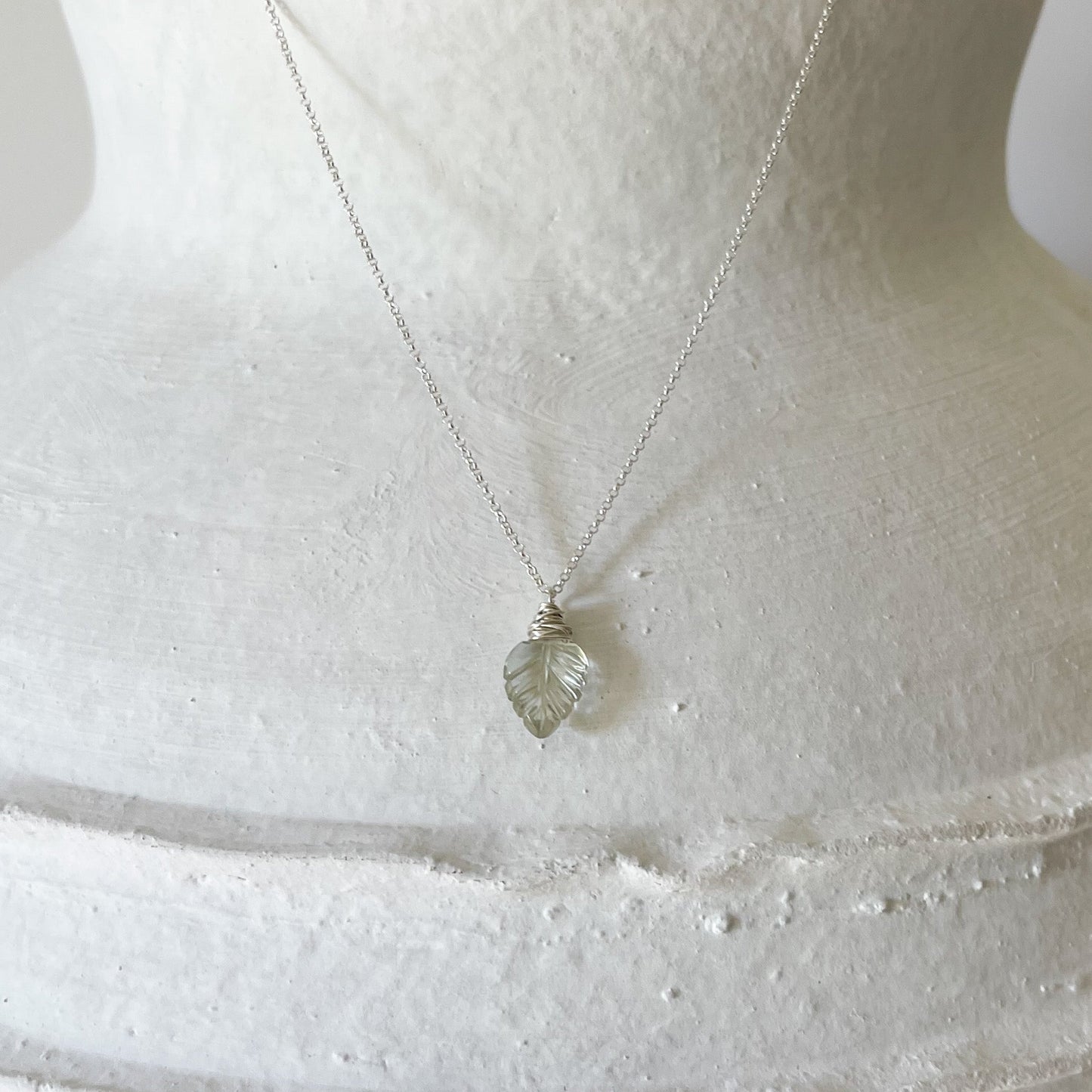 green amethyst crystal necklace