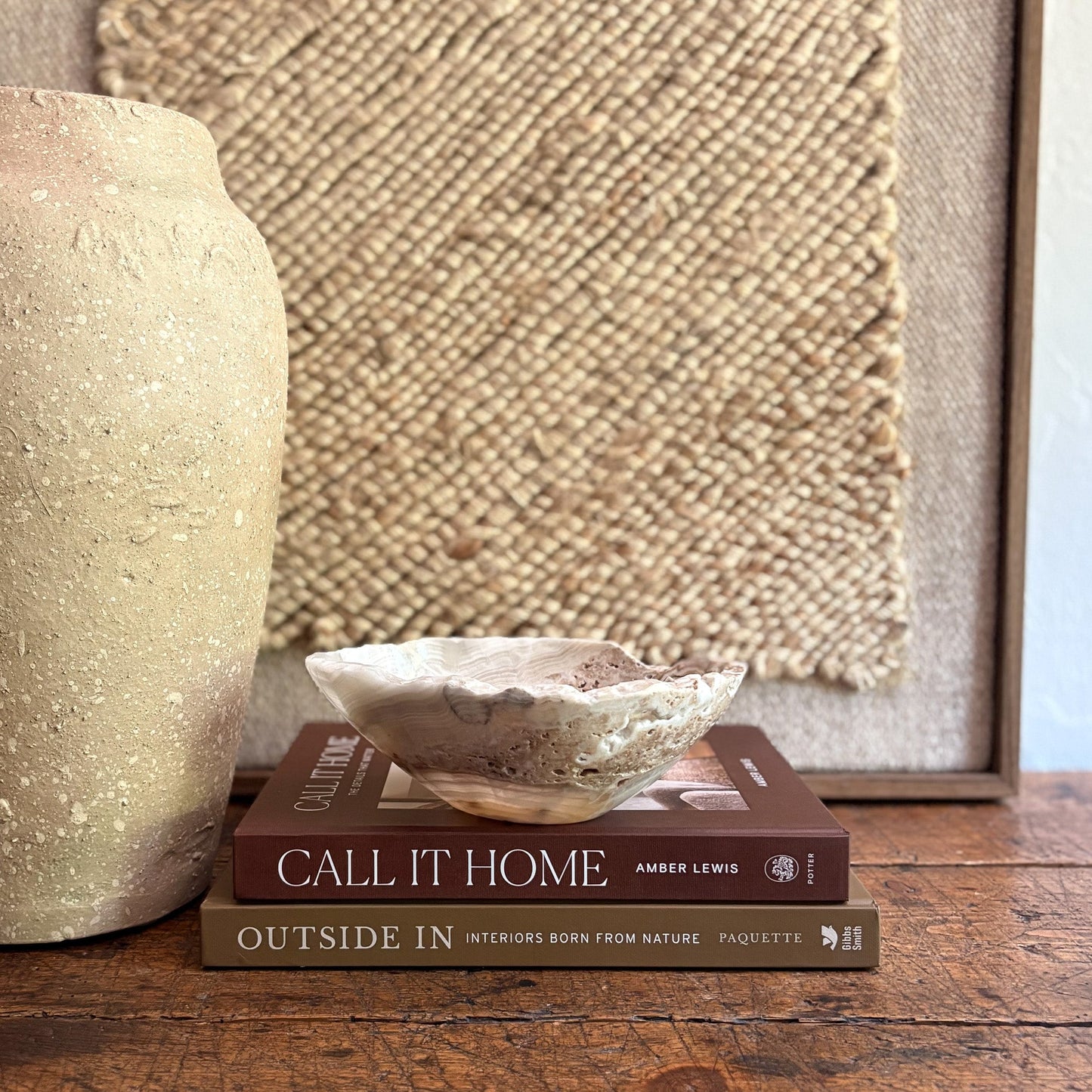 neutral onyx stone bowl