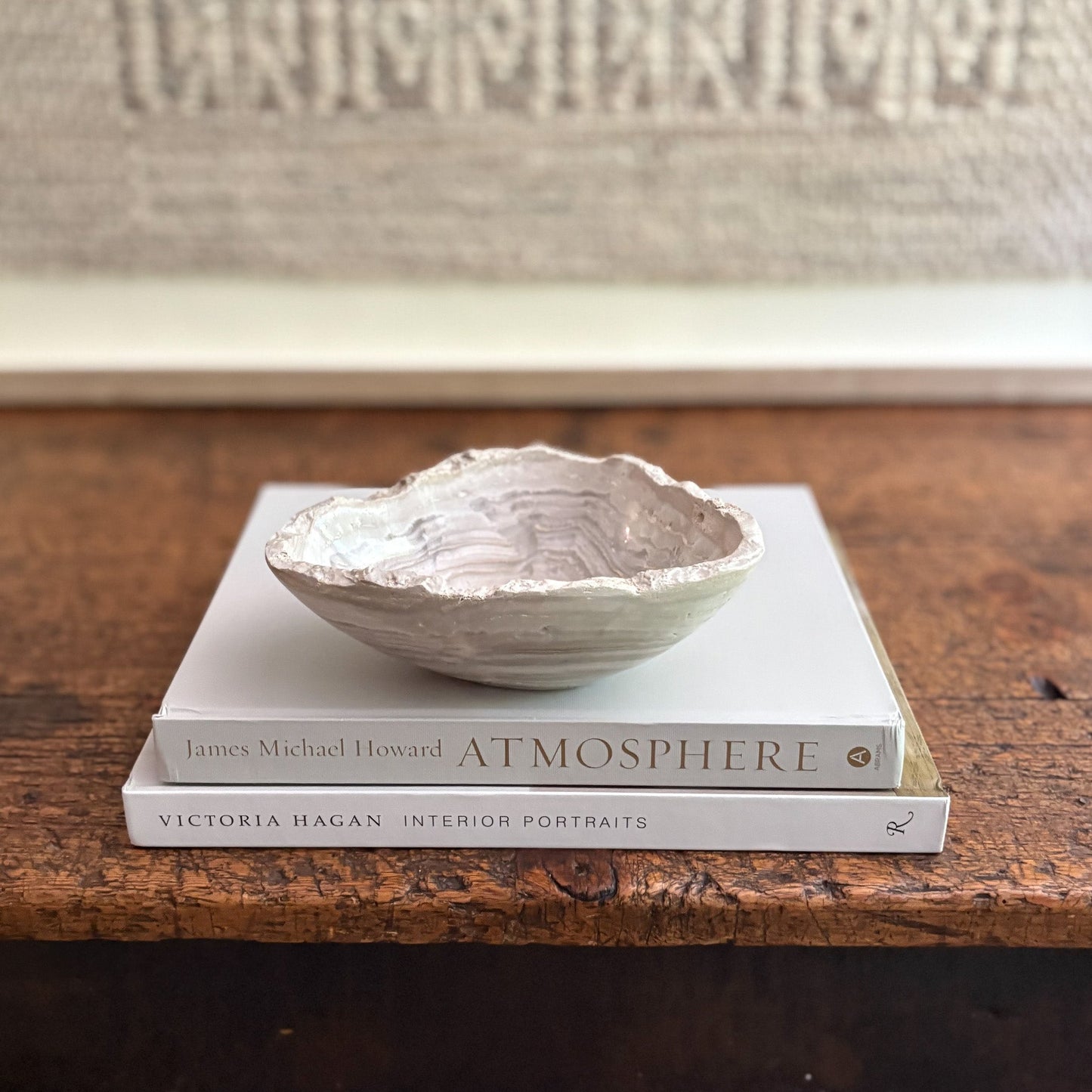 Small Hand Carved Grey Onyx Bowl