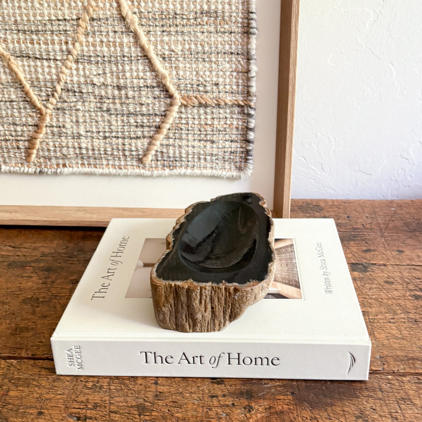 petrified wood home accents