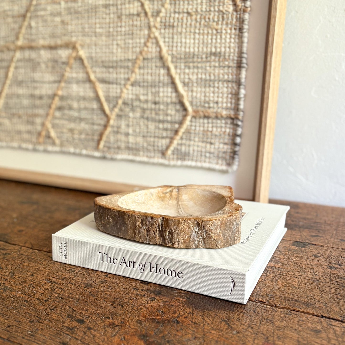petrified wood home accents