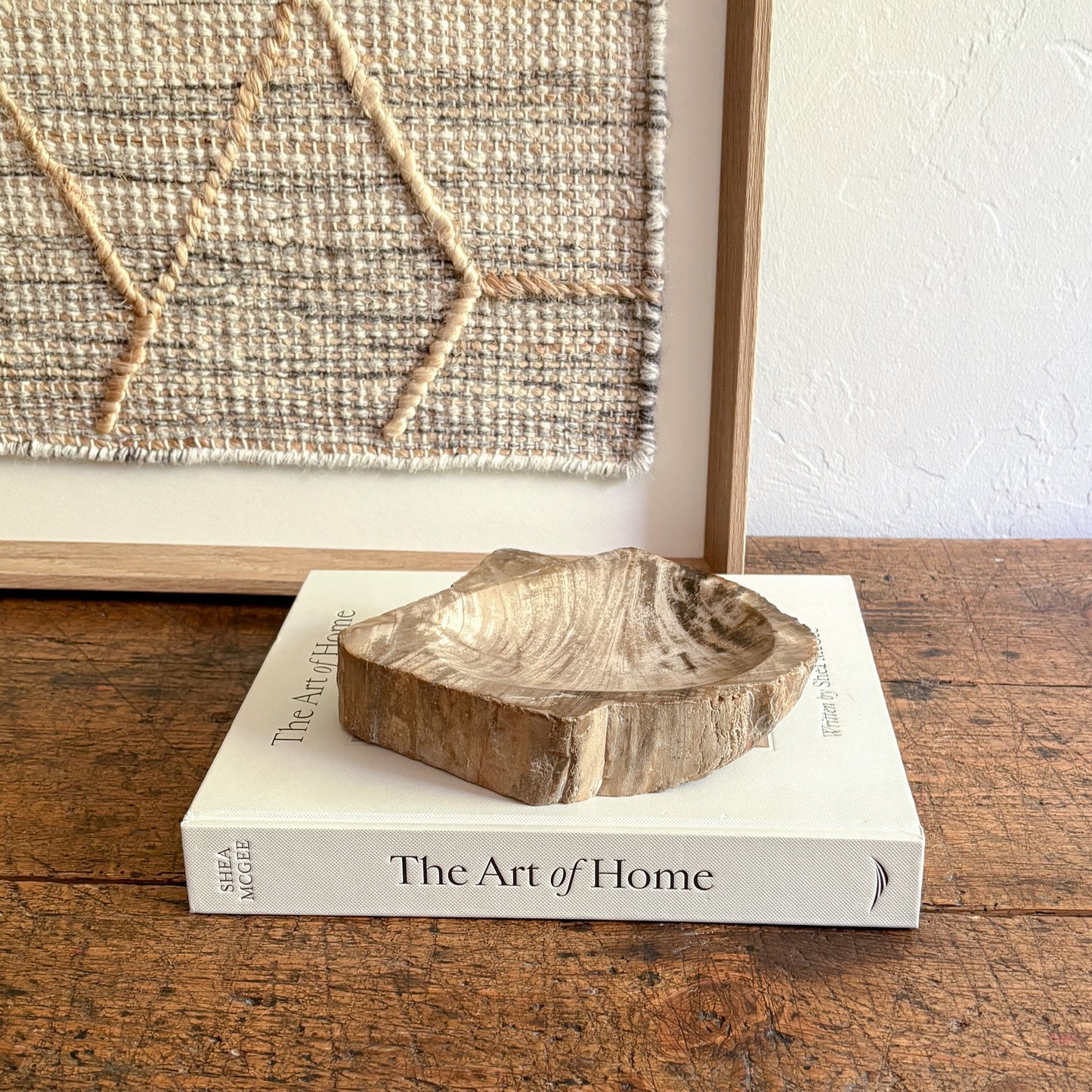 petrified wood home accents