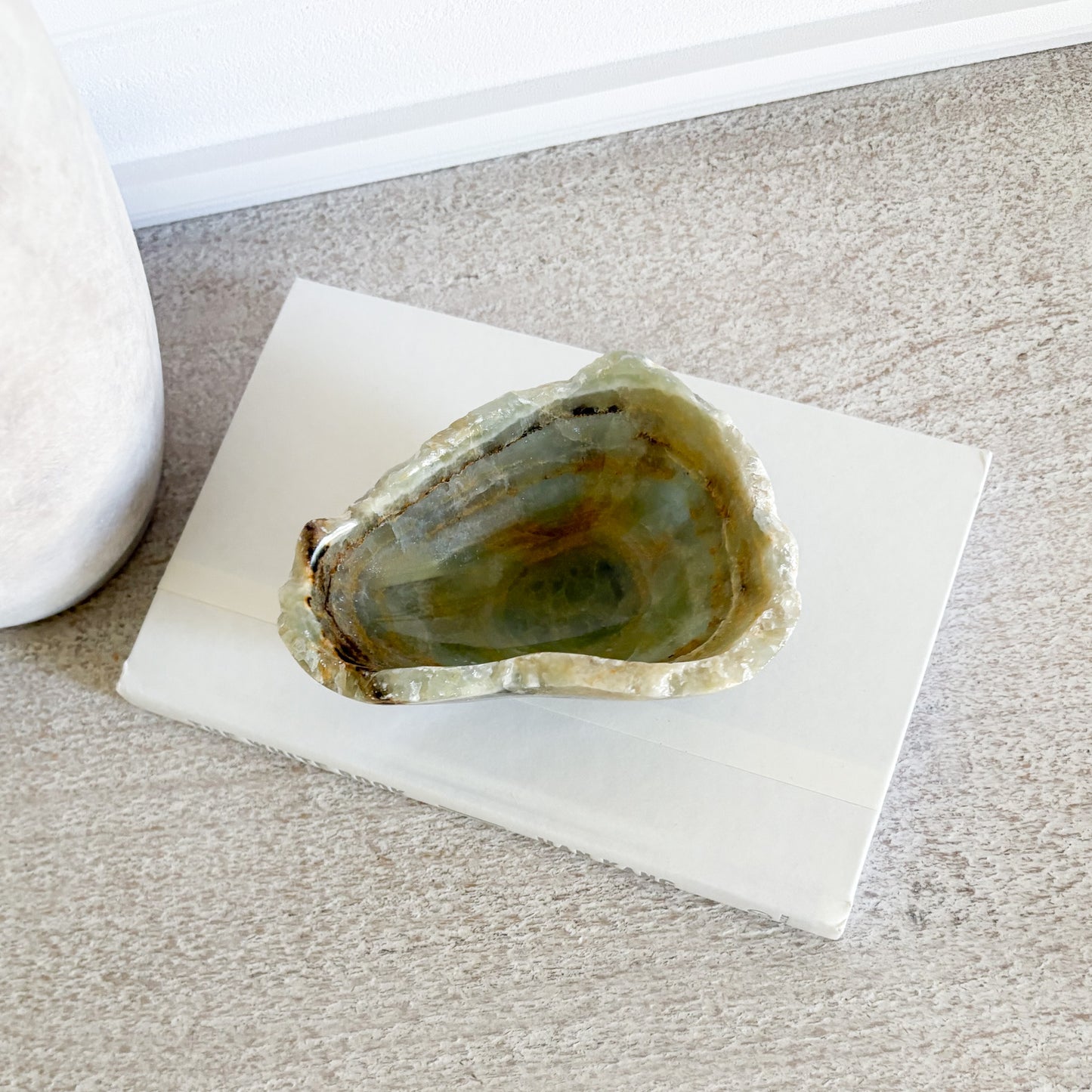 Hand Carved Small Blue Onyx Dish
