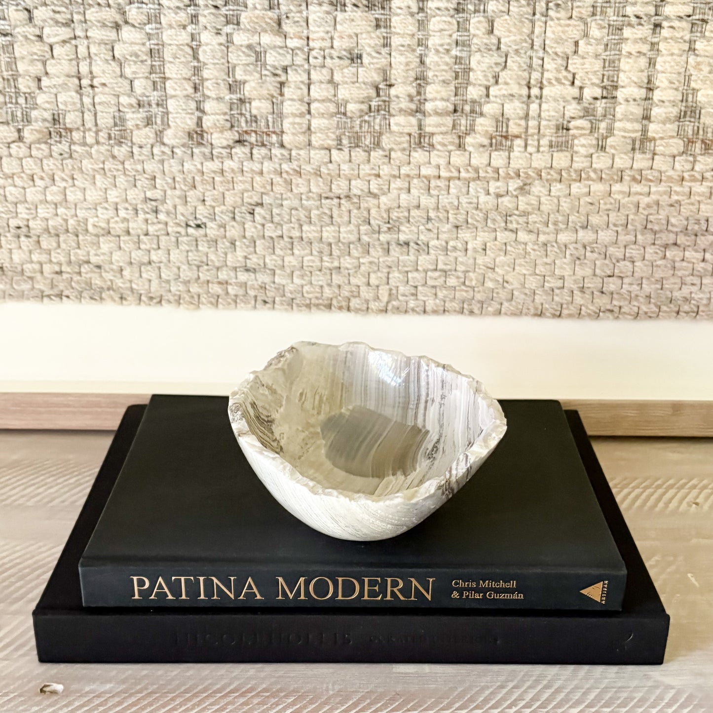 handmade mexican onyx stone bowl