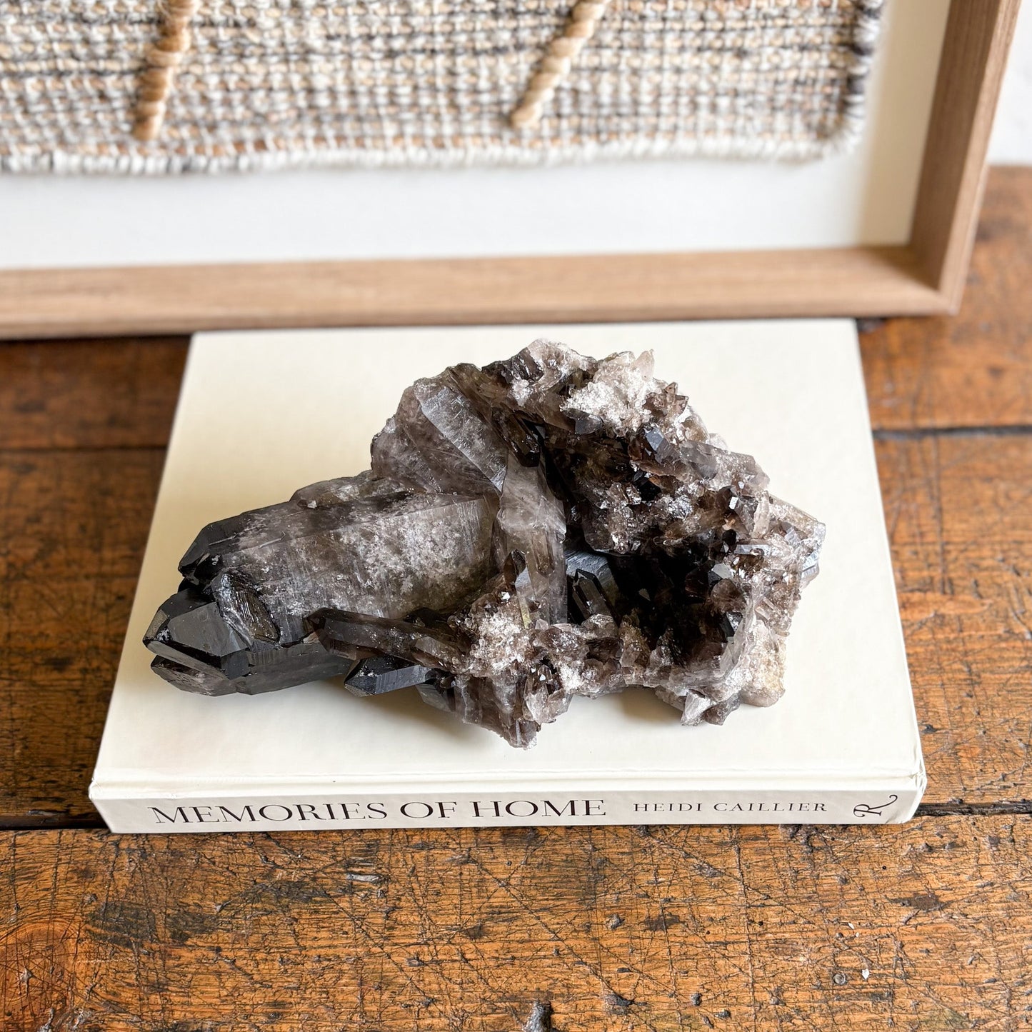dark quartz crystal decor