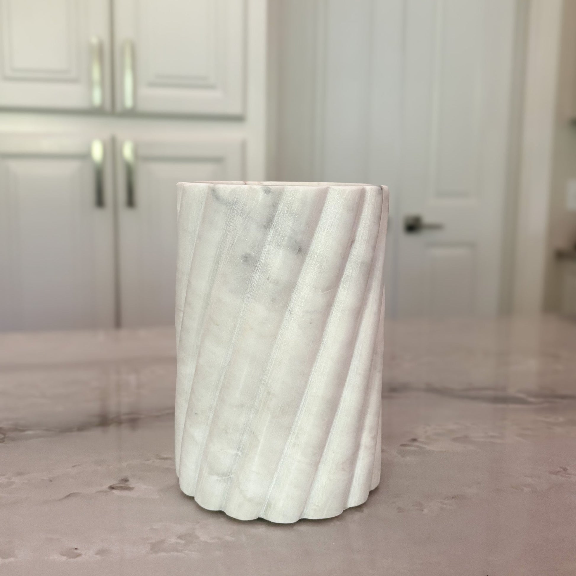 white marble wine chiller