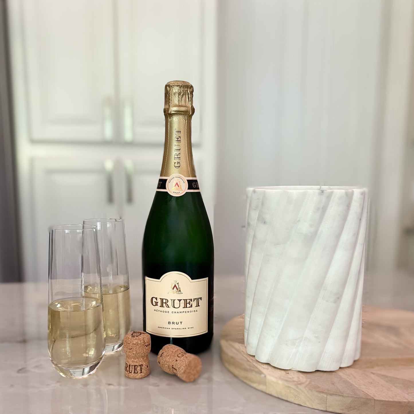 white marble kitchen accessories